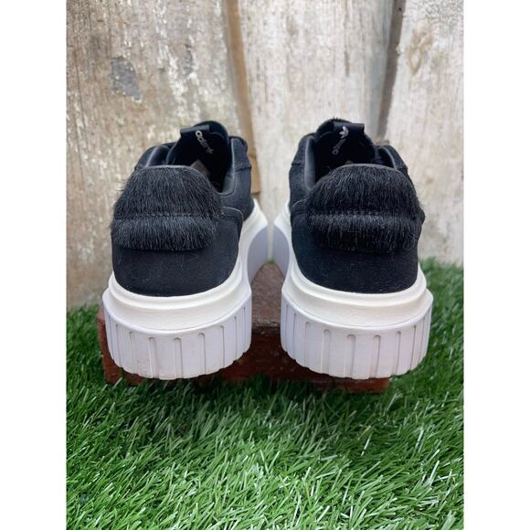 Adidas Hypersleek Black Suede Pointed Toe Platform Women's 5.5 Sneakers - Picture 4 of 6
